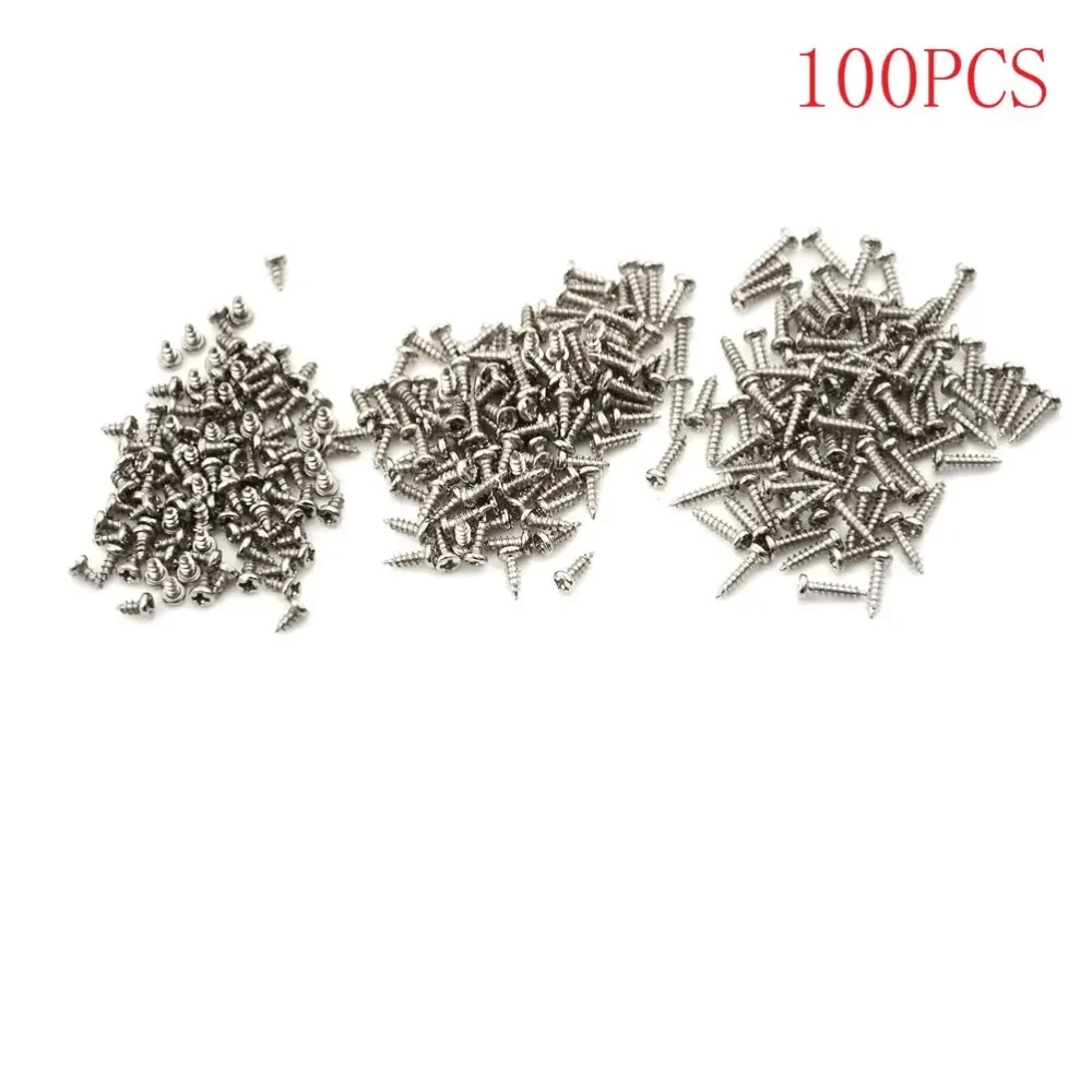 100Pcs/pack M2 4mm 6mm 8mm Screw Thread Diameter Round Head Cross Screws Self Tapping Screw Hardware Tool - Image 3