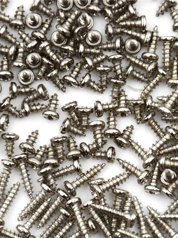 100Pcs/pack M2 4mm 6mm 8mm Screw Thread Diameter Round Head Cross Screws Self Tapping Screw Hardware Tool