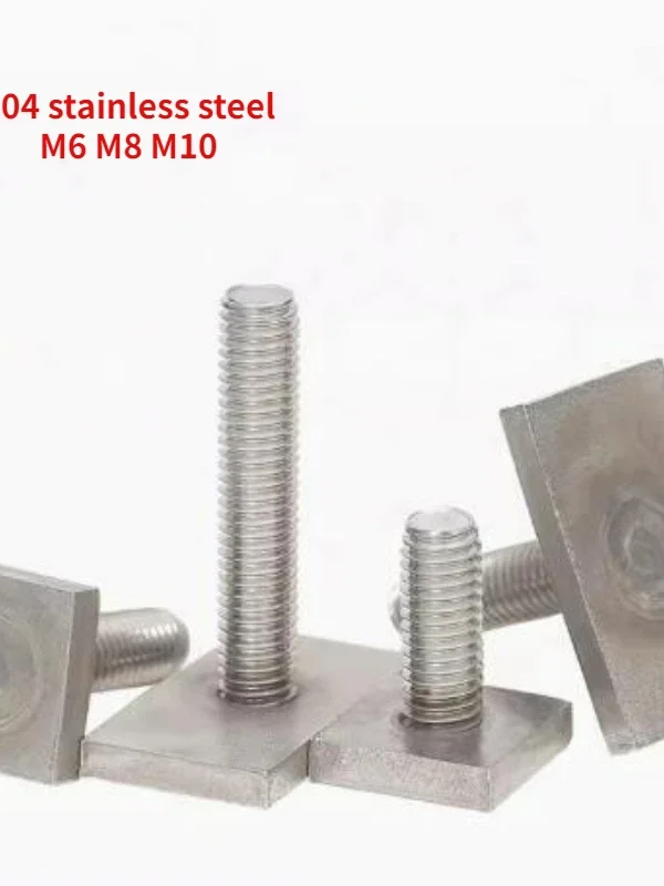 304 Stainless Steel T-Slot Chute Rail Track T Shape Type Rectangle Hammer Head Bolt Screw M6 M8 M10 Hardware Tools Supplies