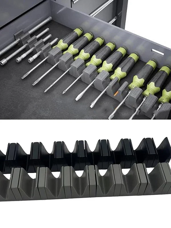 16 Modular Screwdriver Storage Box Multi-Purpose Hardware Tool Adjustable Durable Plastic Tool Box Gadget